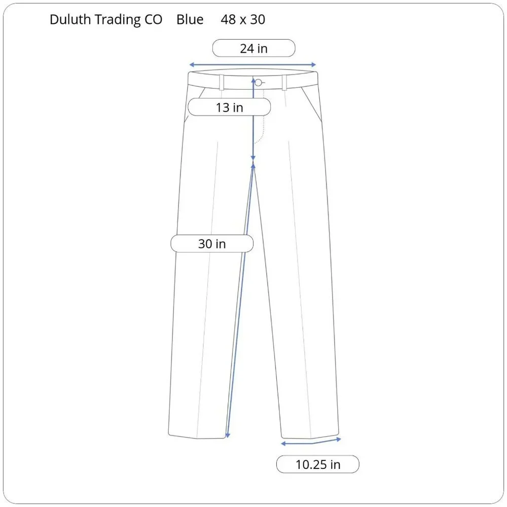 New Duluth Flex Ballroom Weekender Relaxed Fit Jeans Men's 48 x 30 Blue Denim